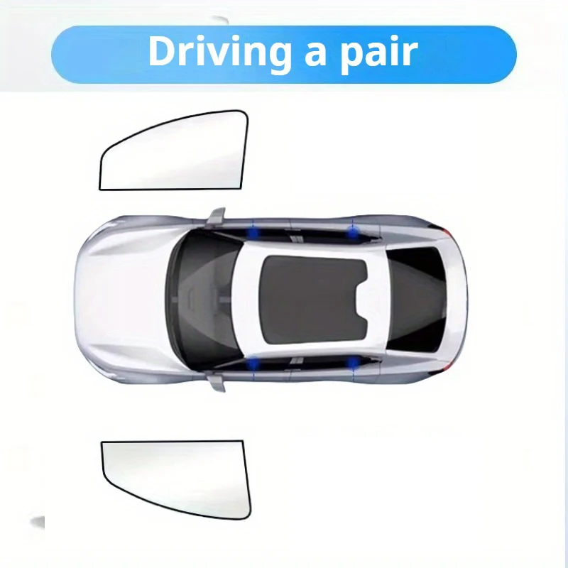 100% Verduisterende Auto Zonnescherm Shades Zonnescherm Covers Zomer Magnetische Gordijnen UV-stralen Bescherming Zijkant Voor Achter