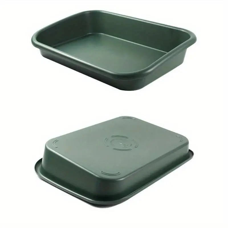 صندوق تخزين البذور البلاستيكية الخضراء المتينة بسعة كبيرة، ألواح البستنة متعددة الوظائف، صواني أواني الشتلات لمستلزمات الحدائق