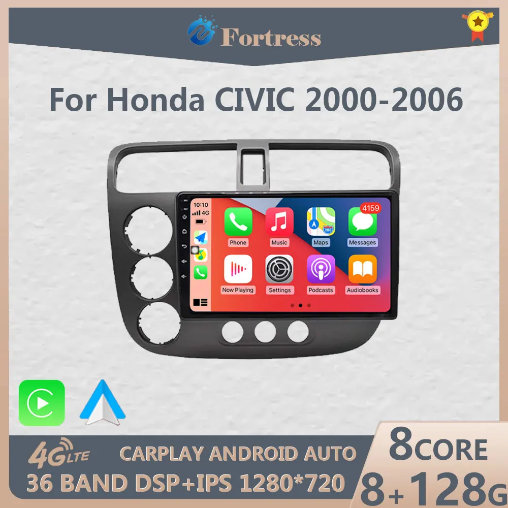 

Автомагнитола 2 din, Android, мультимедиа для Honda Civic 7 2000-2006, автомагнитола на Android, воспроизведение видео, стерео, GPS, 2din, без DVD