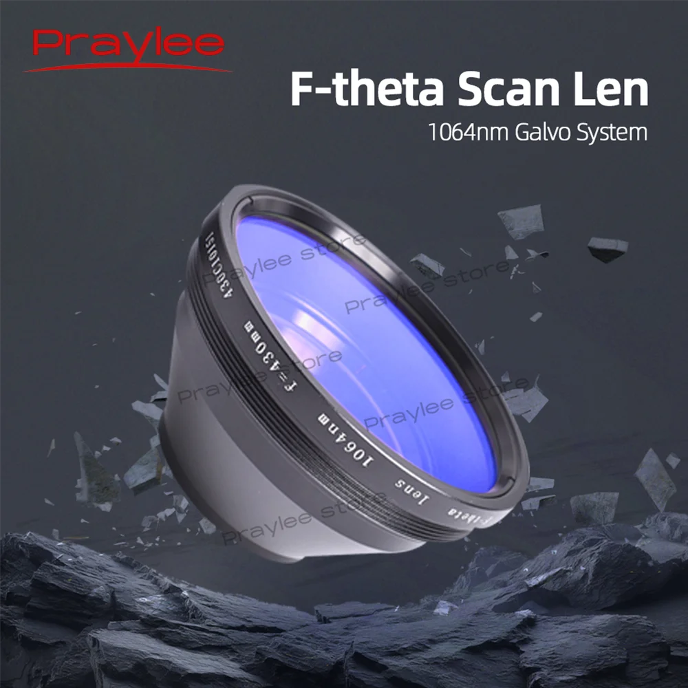 YAG F-theta Scan Lens Field Lens 1064nm 50x50 - 300x300 F63-420mm for 1064nm YAG Optical Fiber Laser Marking Machine Parts