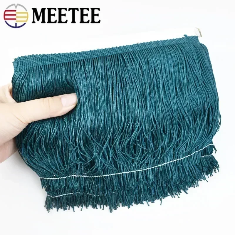 10Meters 10/15/20/30cm Polyester Tassel Fringe Trim Lace Ribbon DIY Latin Dress Fringes Garment Decor Curtain Sewing Accessories