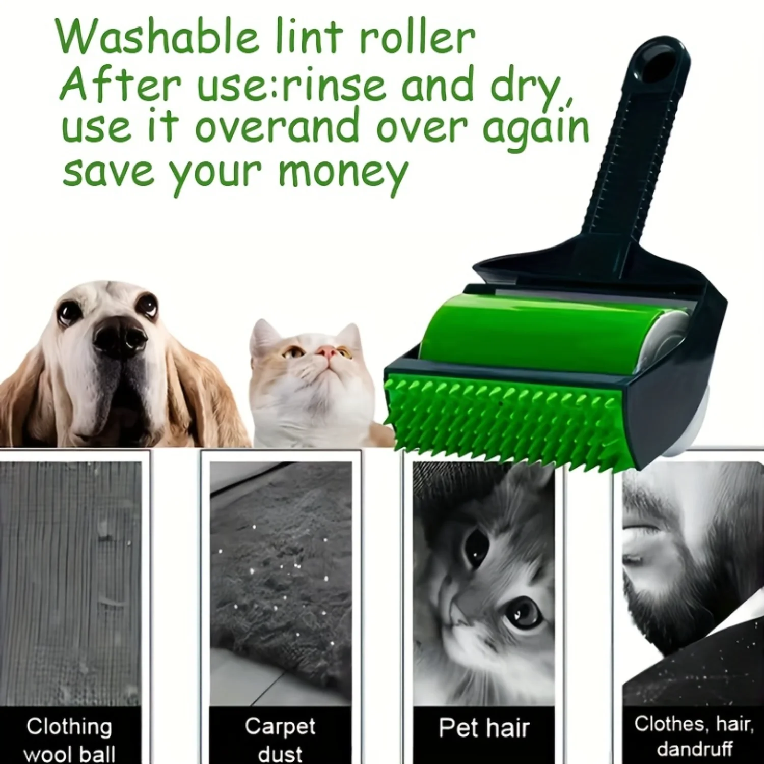 2-Pack  Master  Reusable Cat Hair & Lint Remover Rollers, Perfect for Clothes & , Easy to Clean