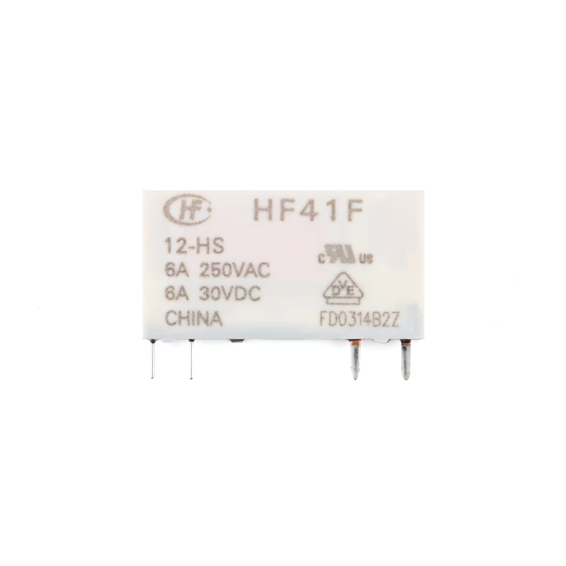 2Pcs 41F HF41F Industrial Relay Subminiature Power Relay HF41F-24-ZS HF41F-12-ZS HF41F-5-ZS HF41F-5-HS HF41F-12-HS HF41F-24-HS