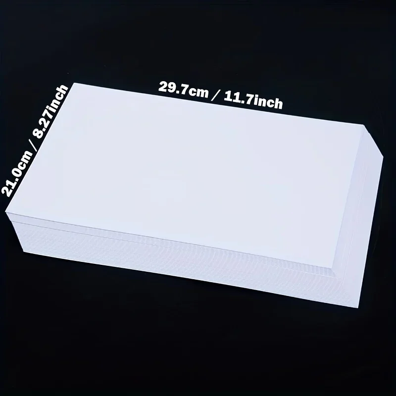 20 Sheets Double Sided Ice White Pearl Paper A4 Thick Cardboard Laser Printing Card For Making Business Invitation120G -300G