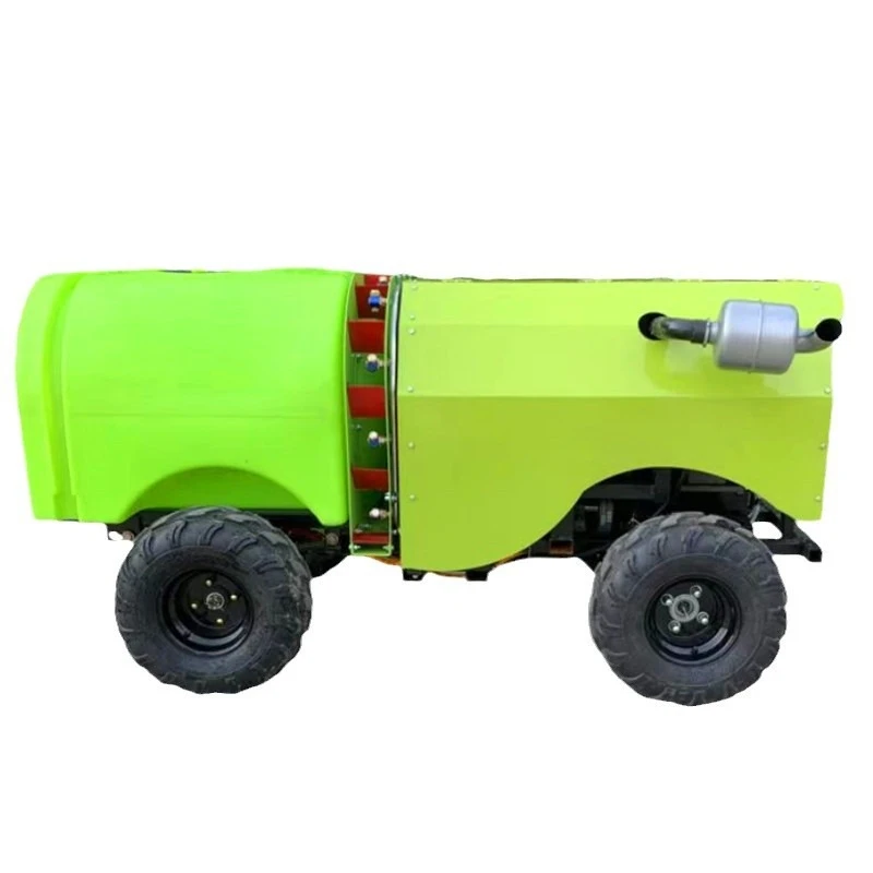 

Ride-in orchard air sprayer, automatic remote control self-propelled fruit and vegetable sprayer