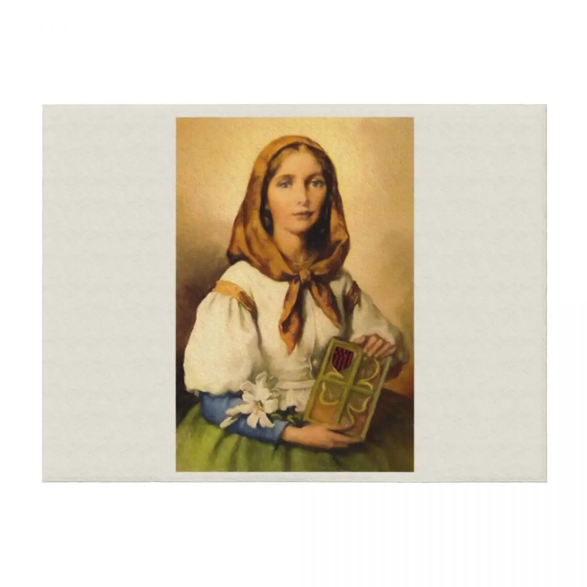 

Saint Dymphna Throw Blanket Beach Loose Summer Beddings heavy to sleep Blankets
