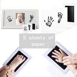 Baby Footprints Safe Non-Toxic Handprint Footprint Imprint Ink Pads Kits For Babies Paw Print Newborn Infant Souvenirs And Gifts