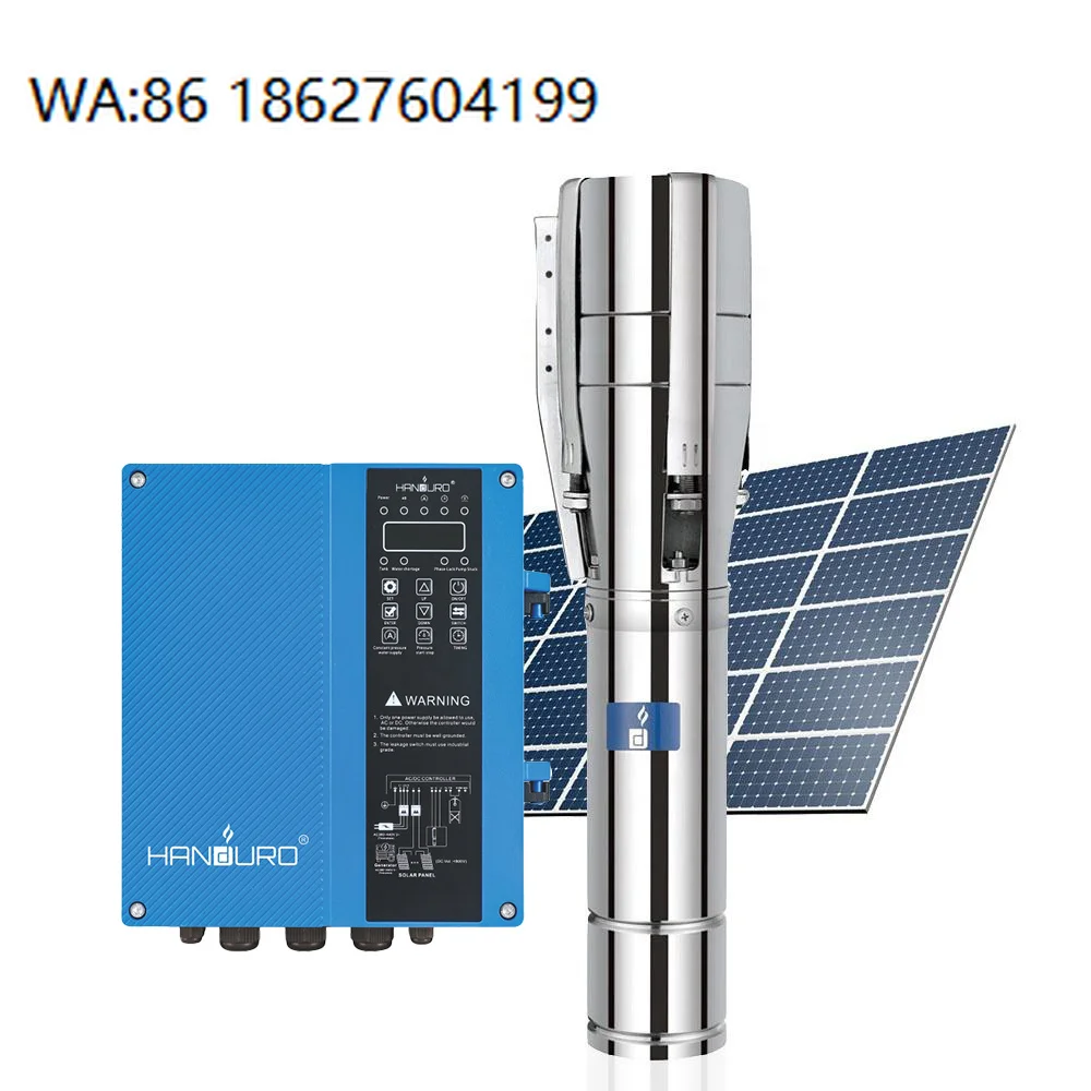 Deep Well Solar Pump Ultra Quiet Brushless Motor Submersible Pond Circulation