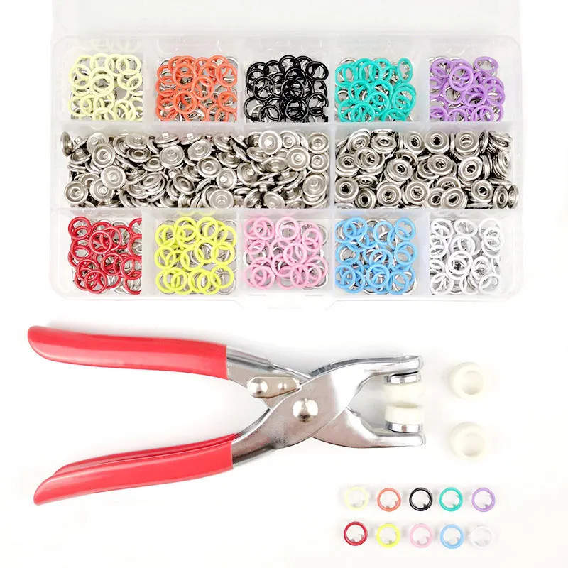 

Pliers Snap Claw Button DIY Set Metal Snap Buckle Pliers Press Tool 10 Colors Claw Buttons Fastener Pliers Thin Cloth Press Tool