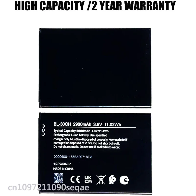 New Battery BL-30CH 2900mAh For Nokia BL-30CH Mobile Phone Batteries Batteria
