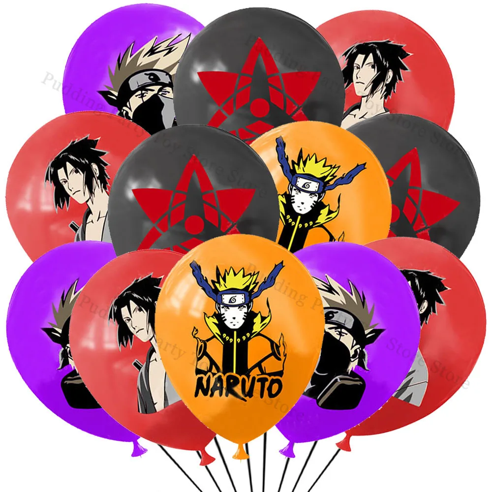 12 Stück narutoed Latex Ballon Party Dekoration Kind Junge Geburtstag DIY Szene Layout Party liefert Anime Expo Familie Spielzeug Geschenk Globos