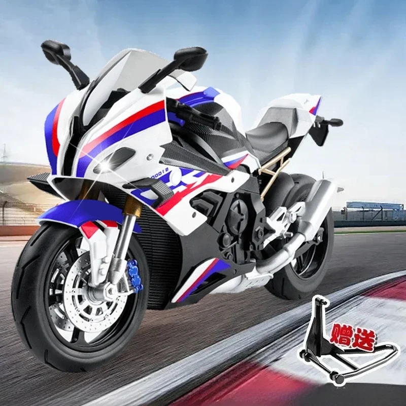 

1:10 BMW S1000RR Simulation Alloy Motorcycle Model Diecast Metal Mountain off-road Motorcycle Model Kids Toy Gift