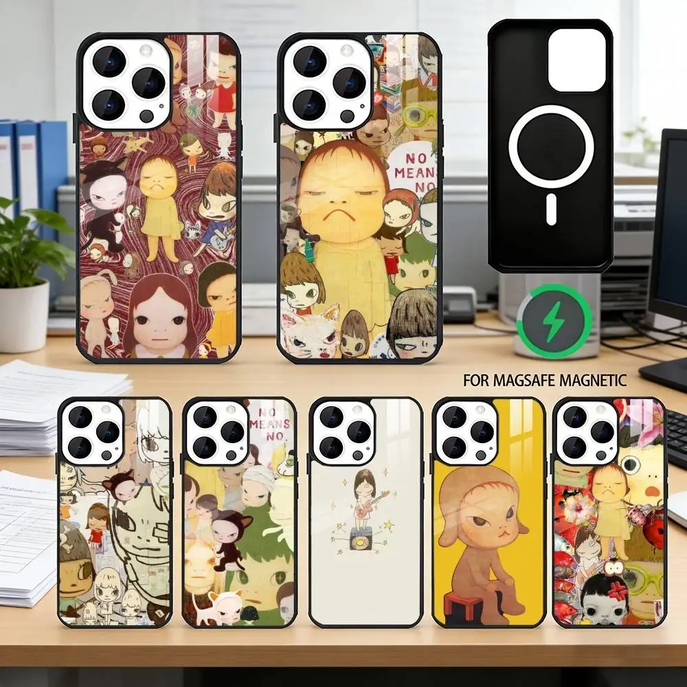 

Cute Y-Yoshitomo N-Nara Phone Case For iPhone17,16,15,14,13,12,11 Plus,Pro Magnetic with Magsafe Wireless Charging