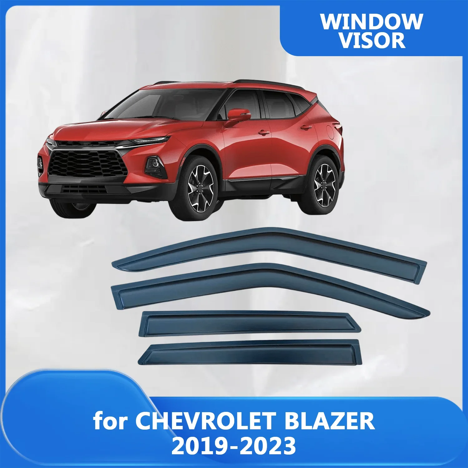 

Window Visor for CHEVROLET BLAZER 2019 2020 2021 2022 2023 Wind Deflectors Rain Guards Door Visor Vent Shades Ventvisor Sun Rain