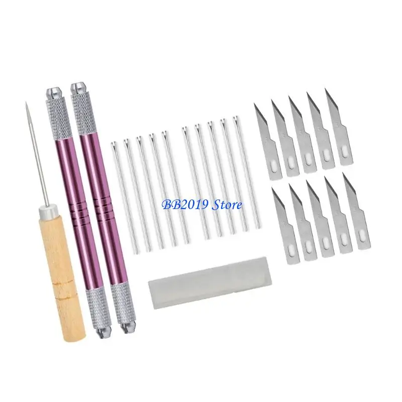 

Q0KB Efficient Doll Hair Rerooting Tool Kits Metal Hair Planting Needle Kits for Secure Operations in Doll Crafting Supply
