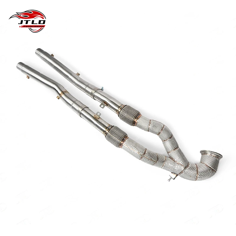 For 2023 Audi RS3 8Y Performance Downpipe - Polished 304SS High Flow Turbo Exhaust Pipe