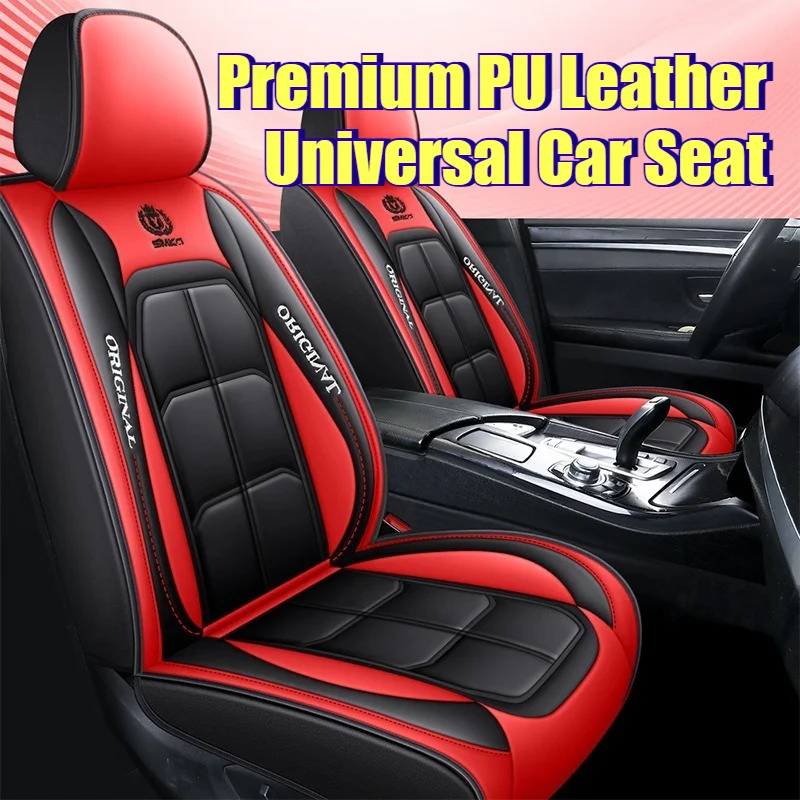 Coprisedili universali in similpelle PU di alta qualità, adatti a 5 posti, impermeabili, protezione per tutte le stagioni, per auto e SUV