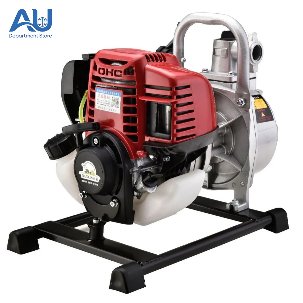 4-Stroke Water Pump Gas Powered Petrol Water Transfer Pump High Flow Garden Farm Irrigation Pump