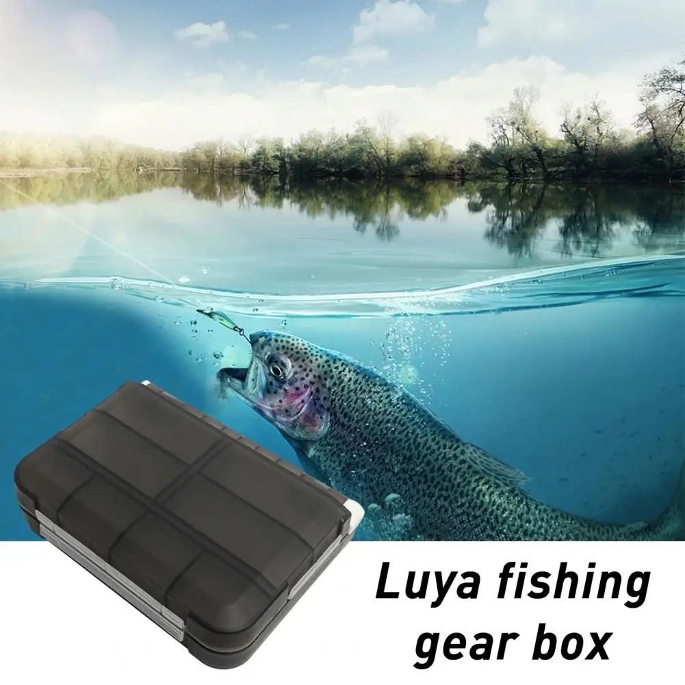 Small Fishing Tackle Box Compact Portable Fishing Tackle Box with Multiple Compartments for Lure Bait Storage for Fishhook