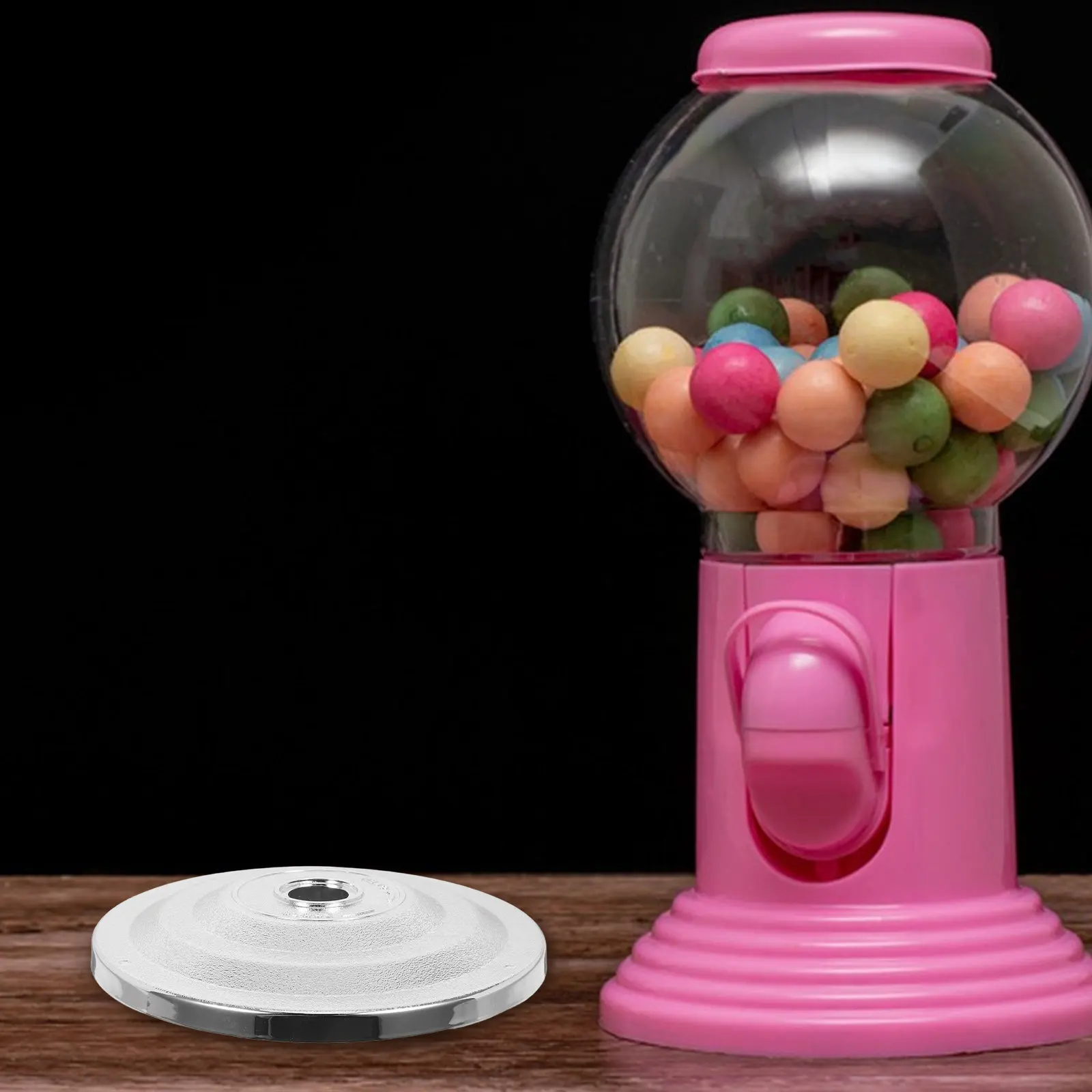 tampa-de-substituicao-para-maquina-de-chicletes-cobertura-superior-de-plastico-para-maquinas-de-venda-automatica-de-doces-design-compacto-facil-instalacao-retro