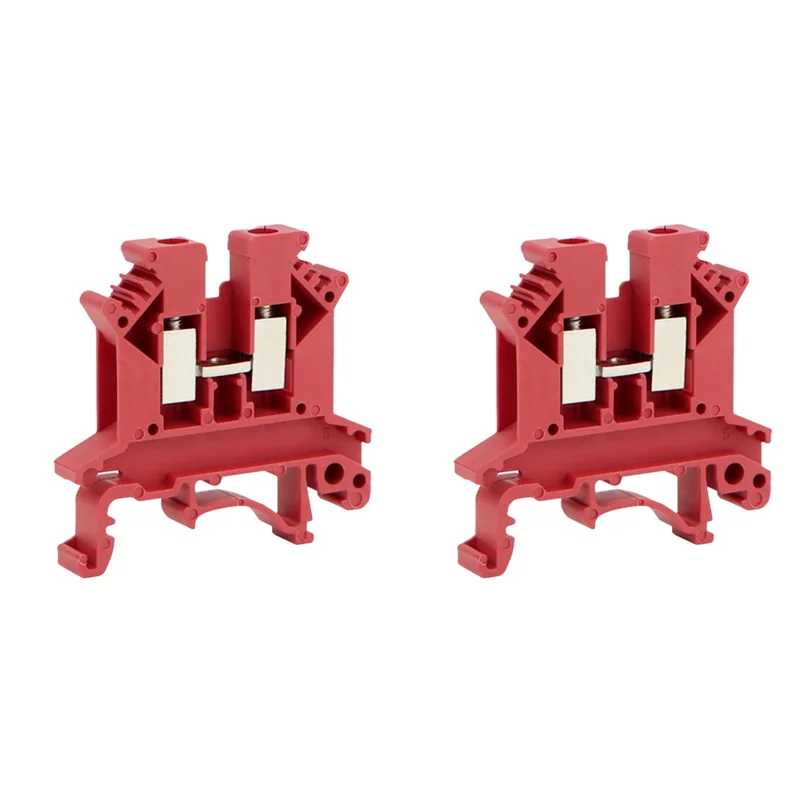 A93E-DIN Rail UK2.5B Terminal Block Clip Connector Square Universal Screw Connector 200Pcs