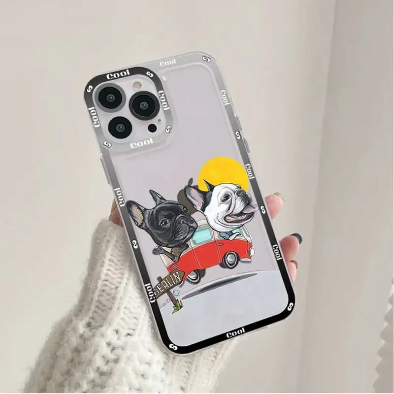 Pug Dog French Bulldog Phone Case for iPhone 11 12 13 Mini Pro Max 14 Pro Max Case shell