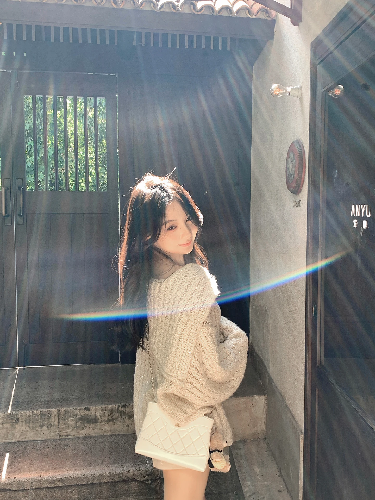 

Ранняя осень, вязаный свитер с цветочным принтом, женское нежное ленивое пальто, длинное свечо, свободный крой, повседневное пальто на одной пуговице