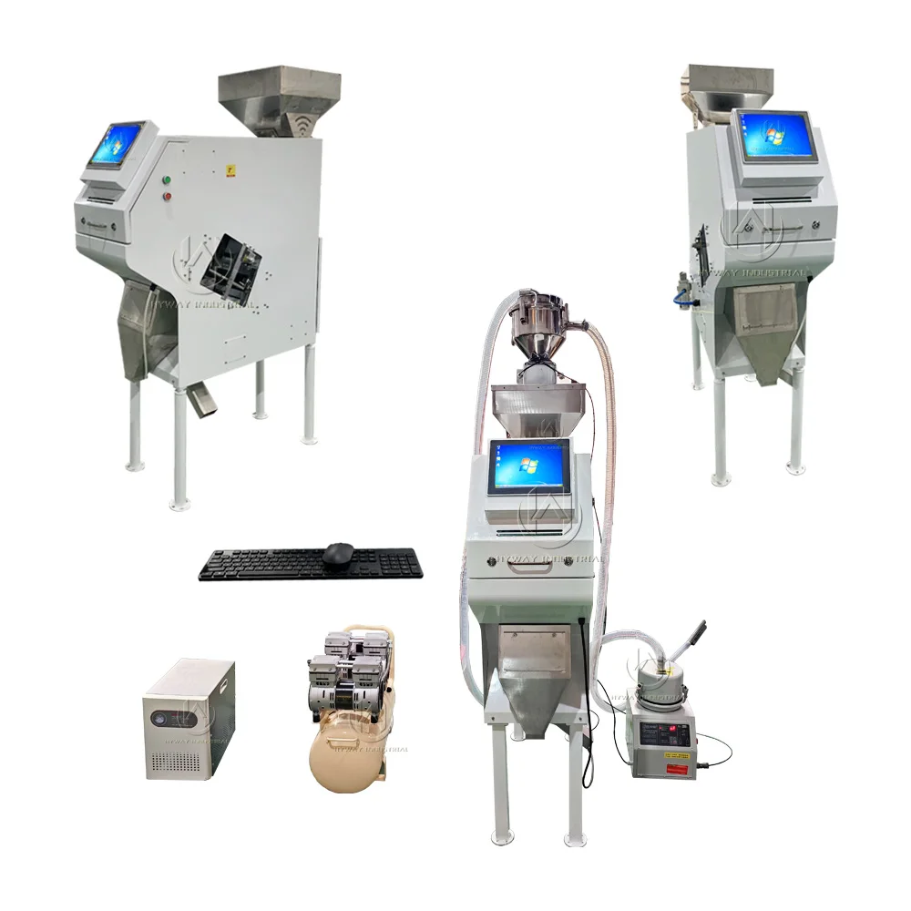 Rice Grain Sorter Optical CCD Colour Sorter Rice Color Sorting Machine Rice Mini Color Sorter