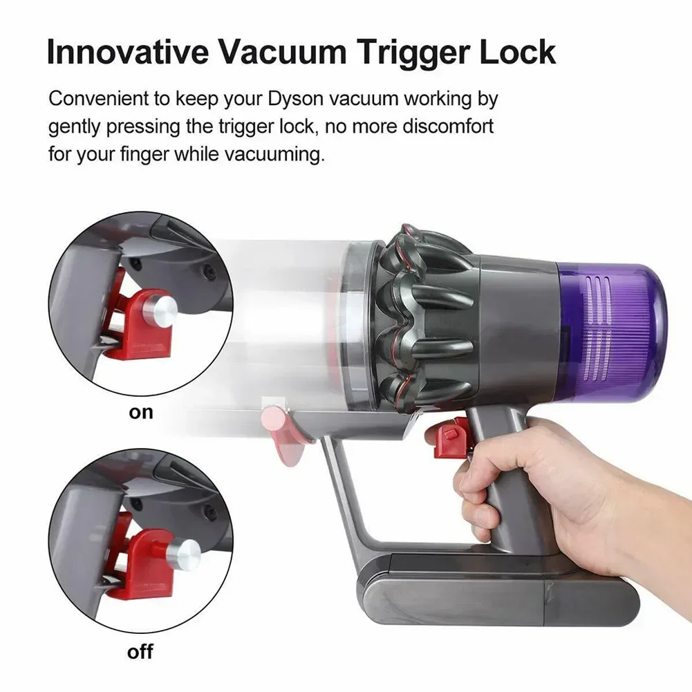 Trigger Lock Voor Dyson V6 V7 V8 V11 V10 Stofzuiger Aan/Uit Knop Controle Klem Reiniging Accessoires gratis Uw Handen