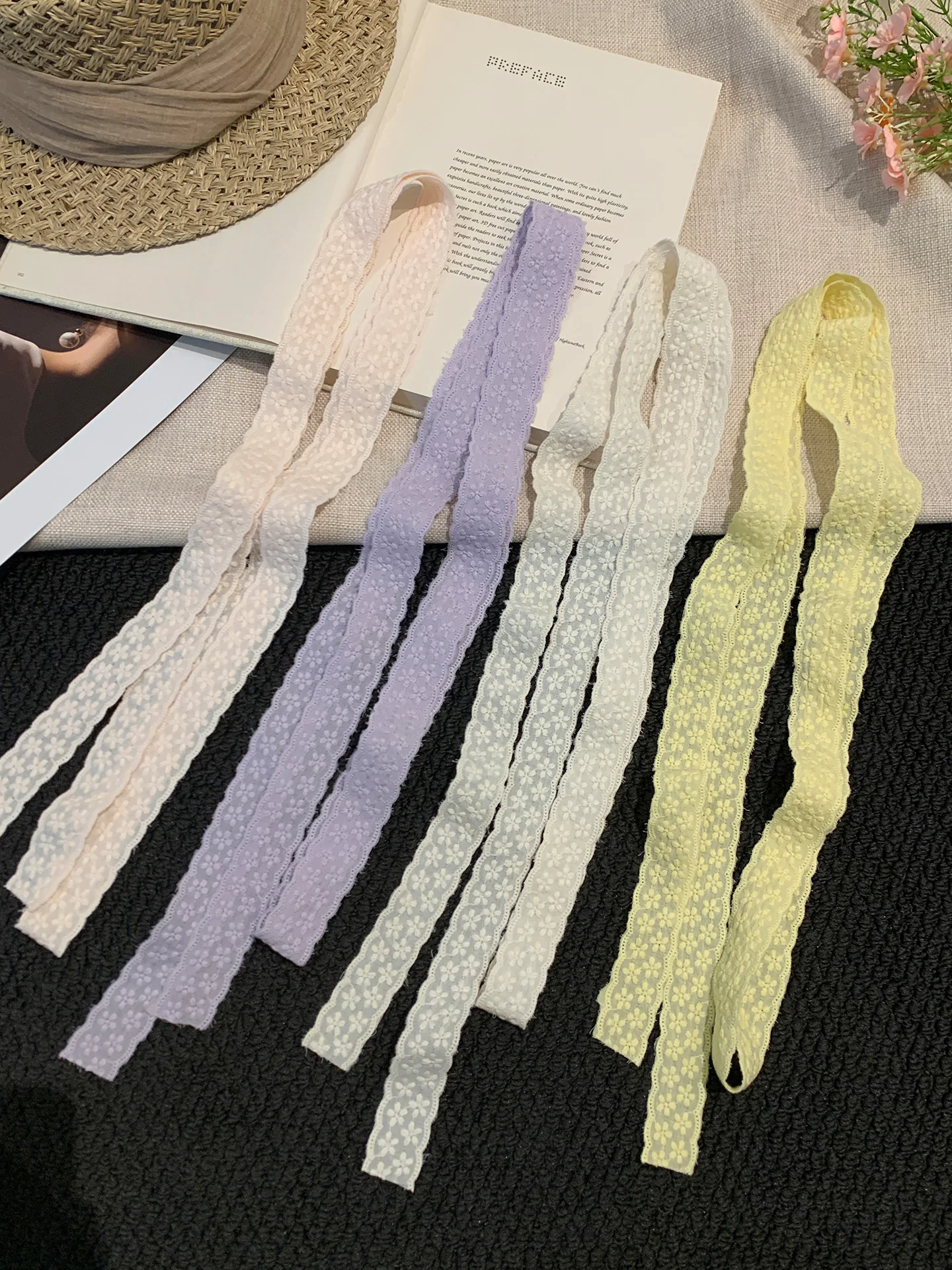 Korean Style Long Silk Scarf Women's Spring Summer Fashion Necktie Hairband Drifting Belt Outerwear Ambiance Sense