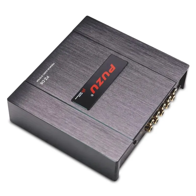 PUZU PZ-D8 Car Audio DSP Power Amplifier 4 In 8 Out Class D Sound Quality Processor, 31 Segment EQ Tuning High Power