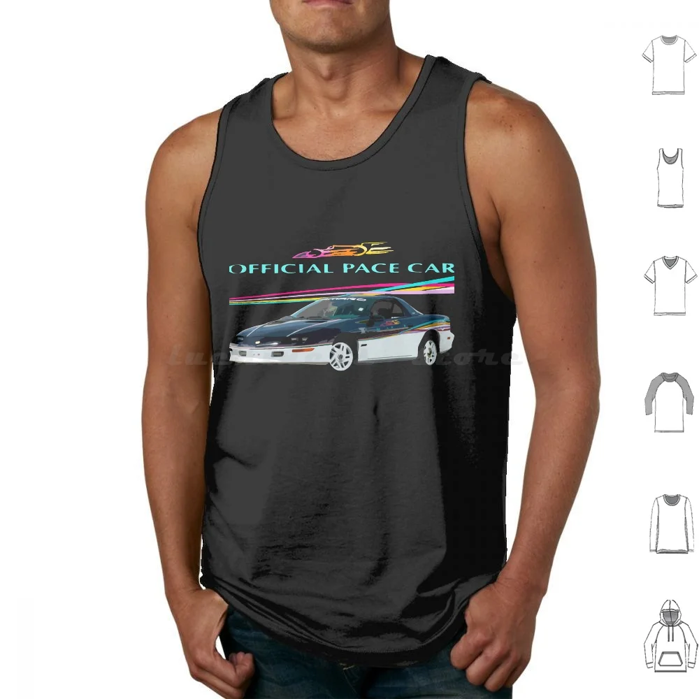 1993 Camaro Z28 Indianapolis 500 Pace Car Edition Tank Tops Vest Sleeveless Car Speed Iroc Z Automotive Ss Z28 Camaro Indy 500