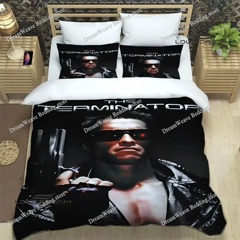 Schwarzenegger Terminator Bedding Sets Exquisite Bed Supplies Set Duvet Cover Bed Comforter Set Bedding Set Luxury Birthday Gift