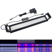 Aquarium LED Light for 16-64CM Fish Tank Full Spectrum Clip Lamp LED Aquatic Water Plant Grow with Timer and Dimming 110v 220v