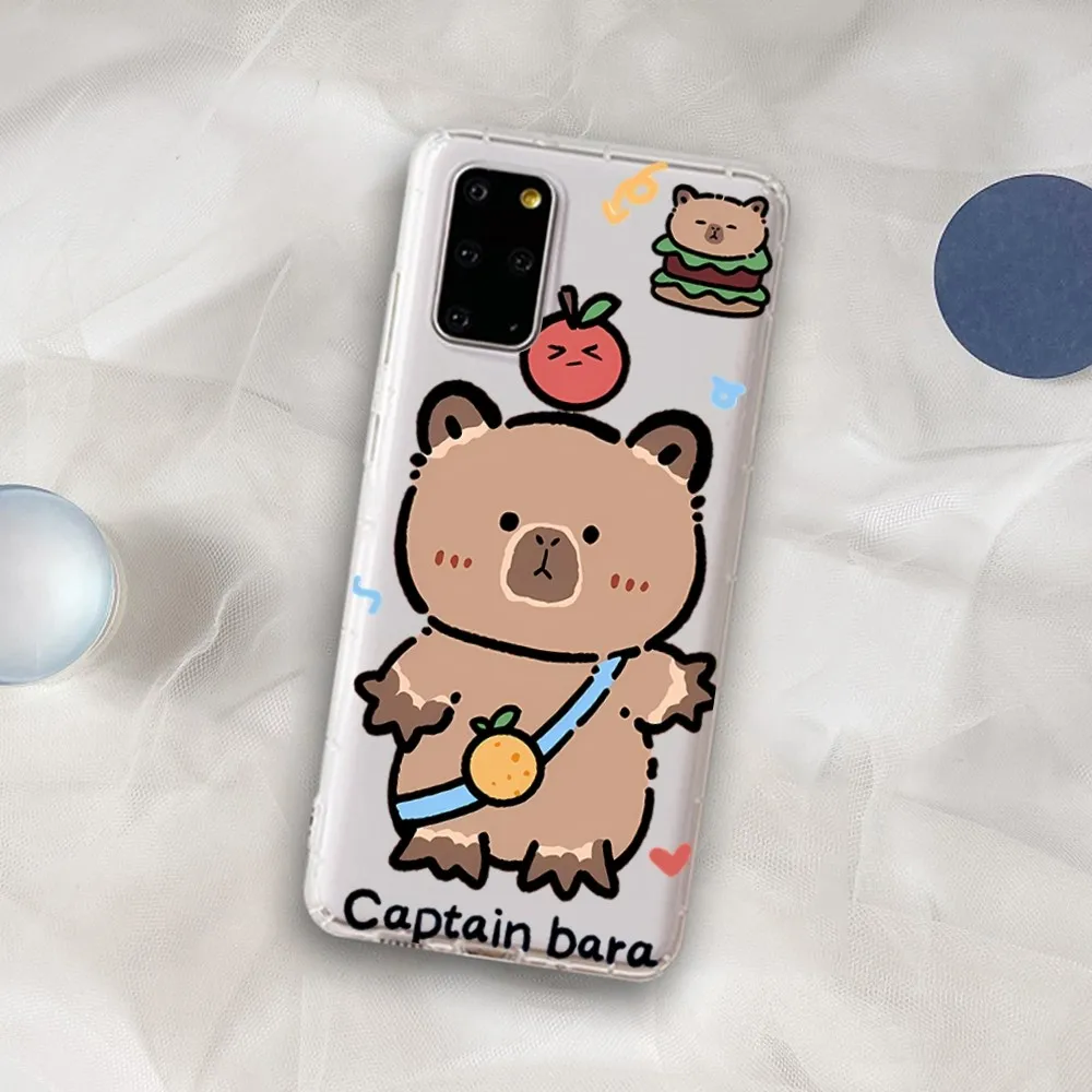 Funny Capybara Phone Case for Samsung A12 21 30 31 51 52 70 71 for Redmi8 9 10 for Honor10 70 50 Clear Case