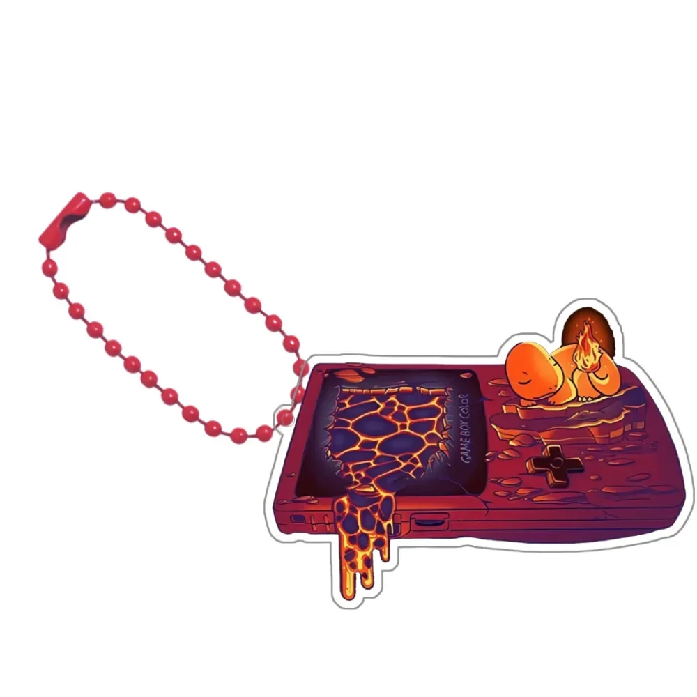 لبوكيمون تشارماندر Bulbasaur السنجاب Eevee Gengar لتقوم بها بنفسك الكرتون لطيف سلسلة مفاتيح مصنوعة من الأكريليك قلادة أنيمي الكلاسيكية جمع لعبة