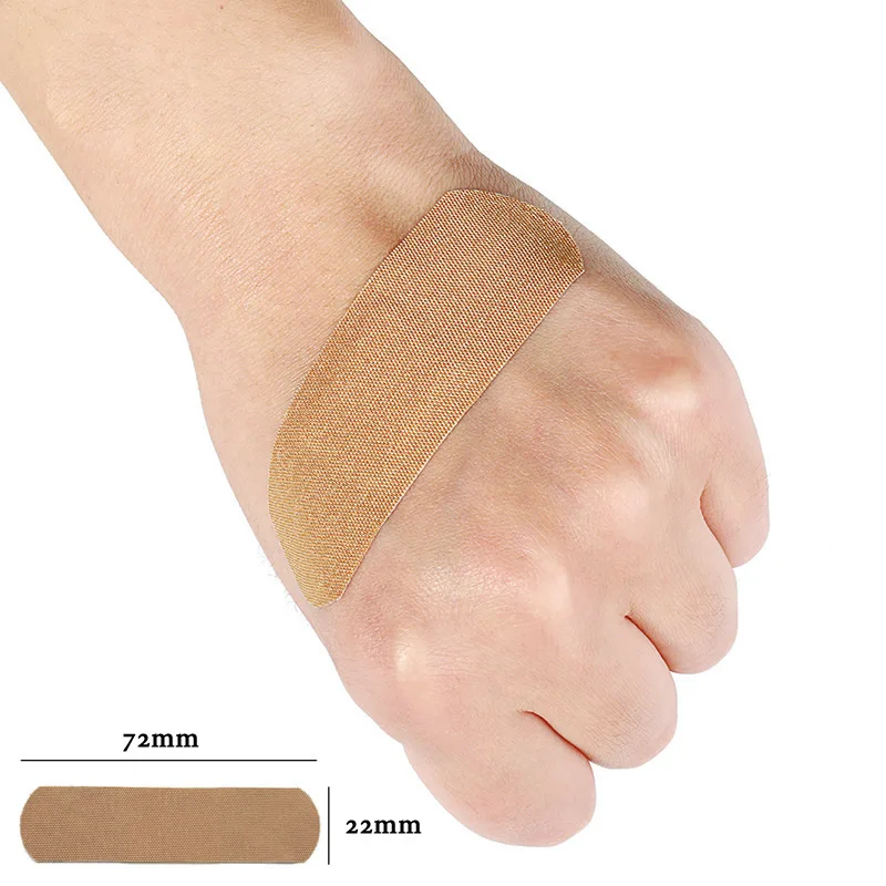 100Pcs Elastic Fabric Band-Aid First Aid Kit Wound Adhesive Plaster Medical Bandages Sticker For Home Travel Outdoor Survival