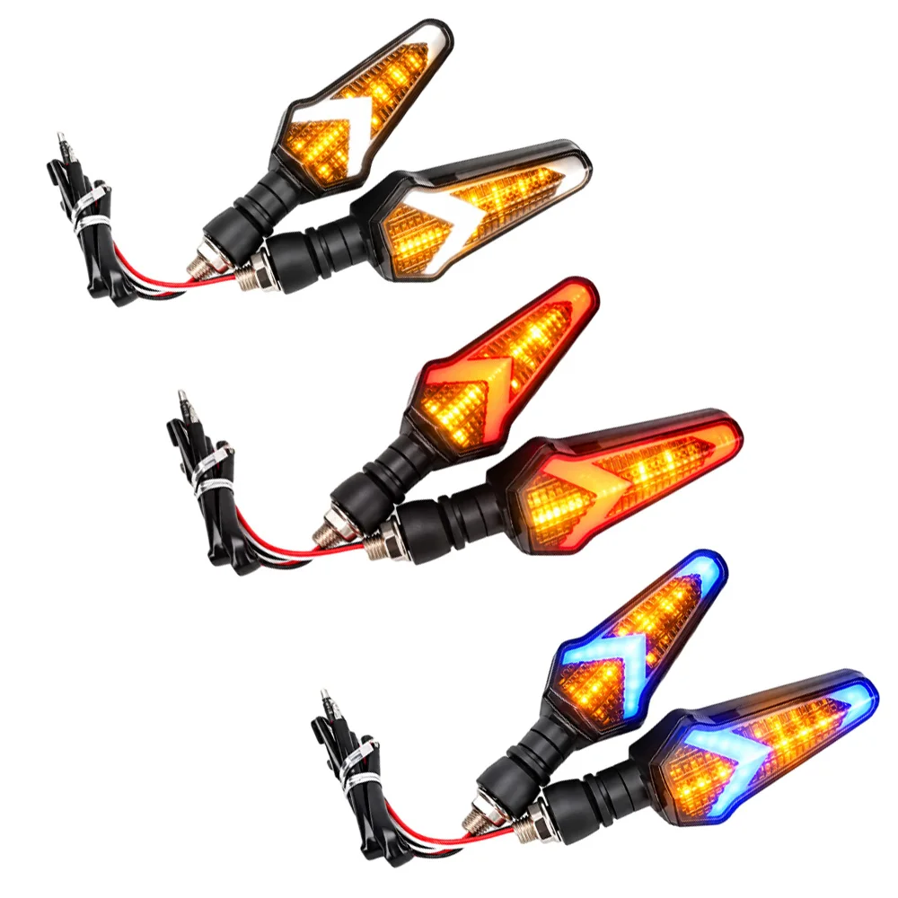 2pcs Motorcycle LED Turn Signal Light For motorcycles with matching 10 mm mounting thread and 12 V DC power system