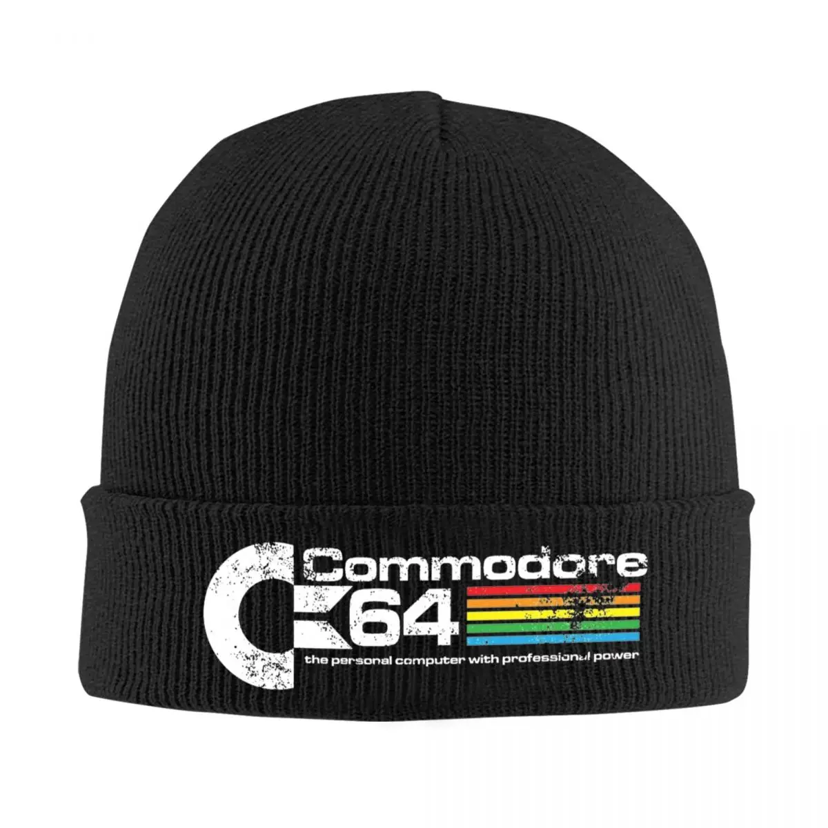 COMMODORE 64 Computing Knitted Caps Women Men Beanie Autumn Winter Hot Sale Hat Acrylic video games code nerds Warm Melon Cap