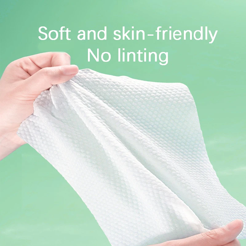 1Pack Hanging Extractable Disposable Face Towel Thick Face Towel Cosmetic Towel Soft Cleansing Paper Towel Skin Care Facial Clea