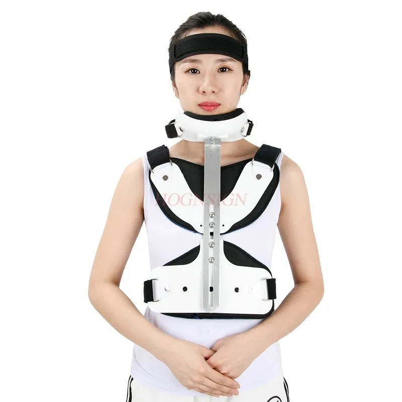 Adjustable head, neck and thoracic fixation brace neck retractor bracket Neck protector torticollis forward leaning chest fixed