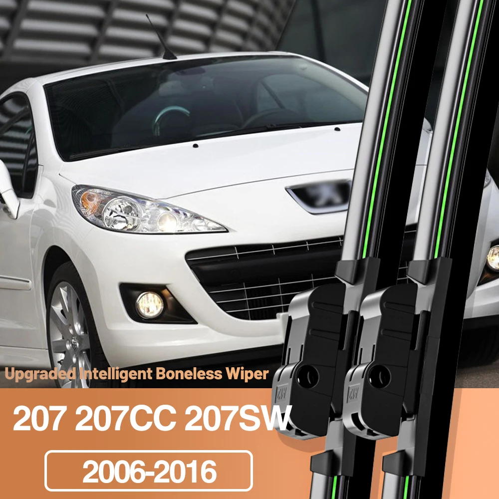 

2pcs For Peugeot 207 207CC 207SW 2006-2016 Front Windshield Wiper Blades Windscreen Window Accessories 2007 2012 2013 2014 2015