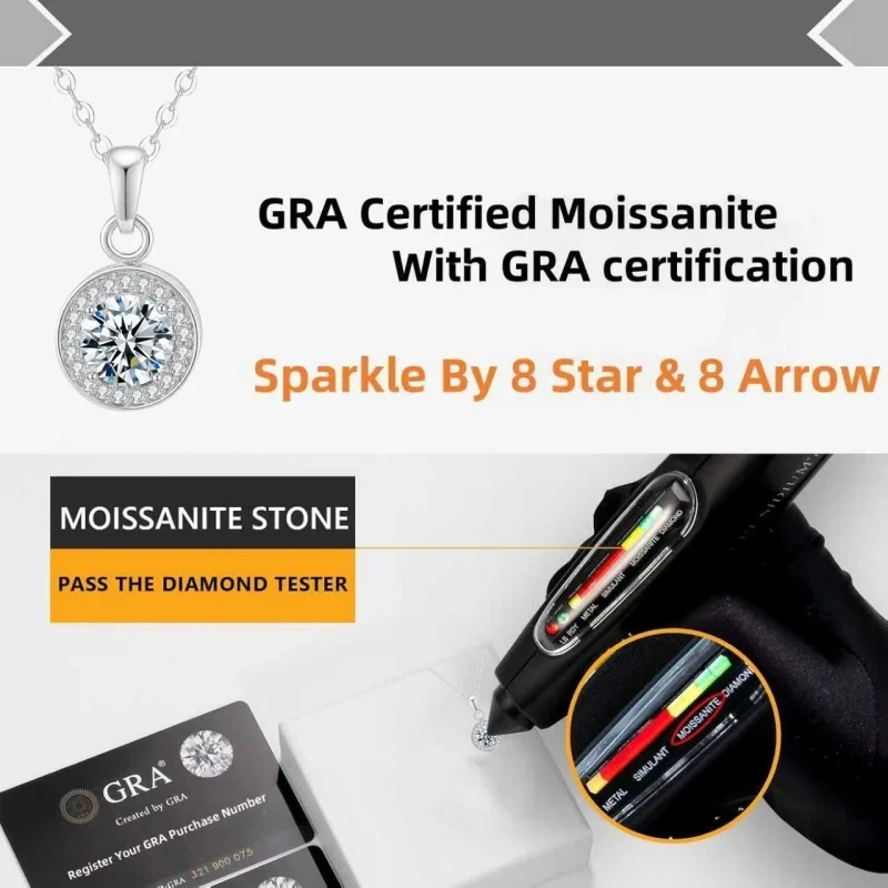 

Богемный, рождественский подарок для женщин, украшения высокого качества, гипоаллергенное колье, колье из муассанита для женщин