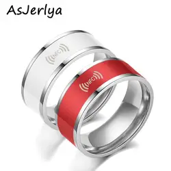 Smart Editable Nfc Multifunction Ring Android System Cell Phone Applicable Stainless Steel Waterproof Finger Ring Jewelry Gift