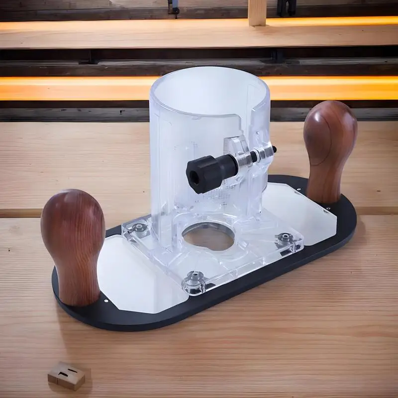 Trim Router Transparent Compact Router Plunge Base Grooving Router Bits For Craft Enthusiasts Carving Stamping Lettering