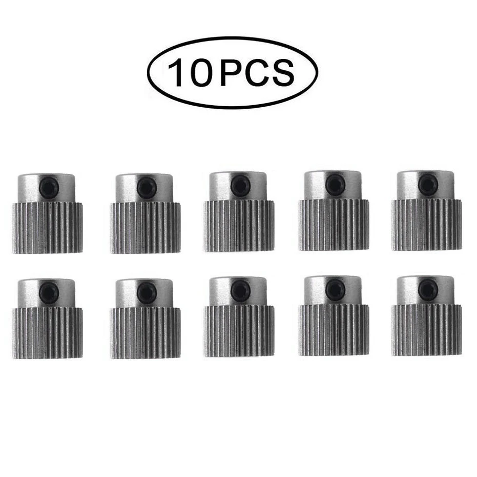 3D Printer Gear,Extrusion Wheel 36 Teeth 5mm Stainless Steel Gear Feeding Wheel for Stepper Motor Accessories ,10 Pcs