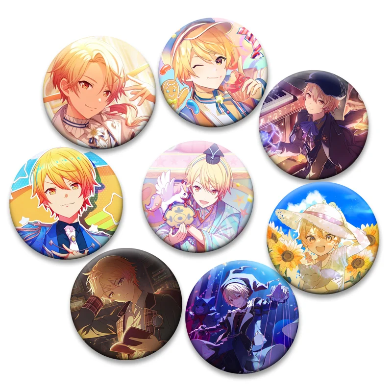 32/44/58mm Project SEKAI Pins Cute Anime Figure Brooches Tenma Tsukasa Cartoon Badge Backpack Shoes Jewelry Accessories Gifts
