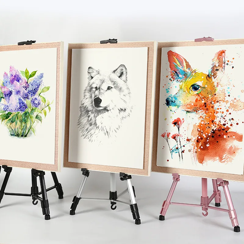 Foldable Portable Metal Sketch Easel Stand Metal Material 50-150CM Adjustable For Outdoor Painting 33*10cm Tray Optional