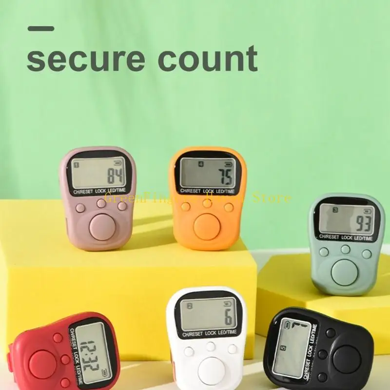 F68D 7 Channel Multiple Task Digital Counter Manual Operation With Adjustable Rings And Long Time Battery For Event Tracking