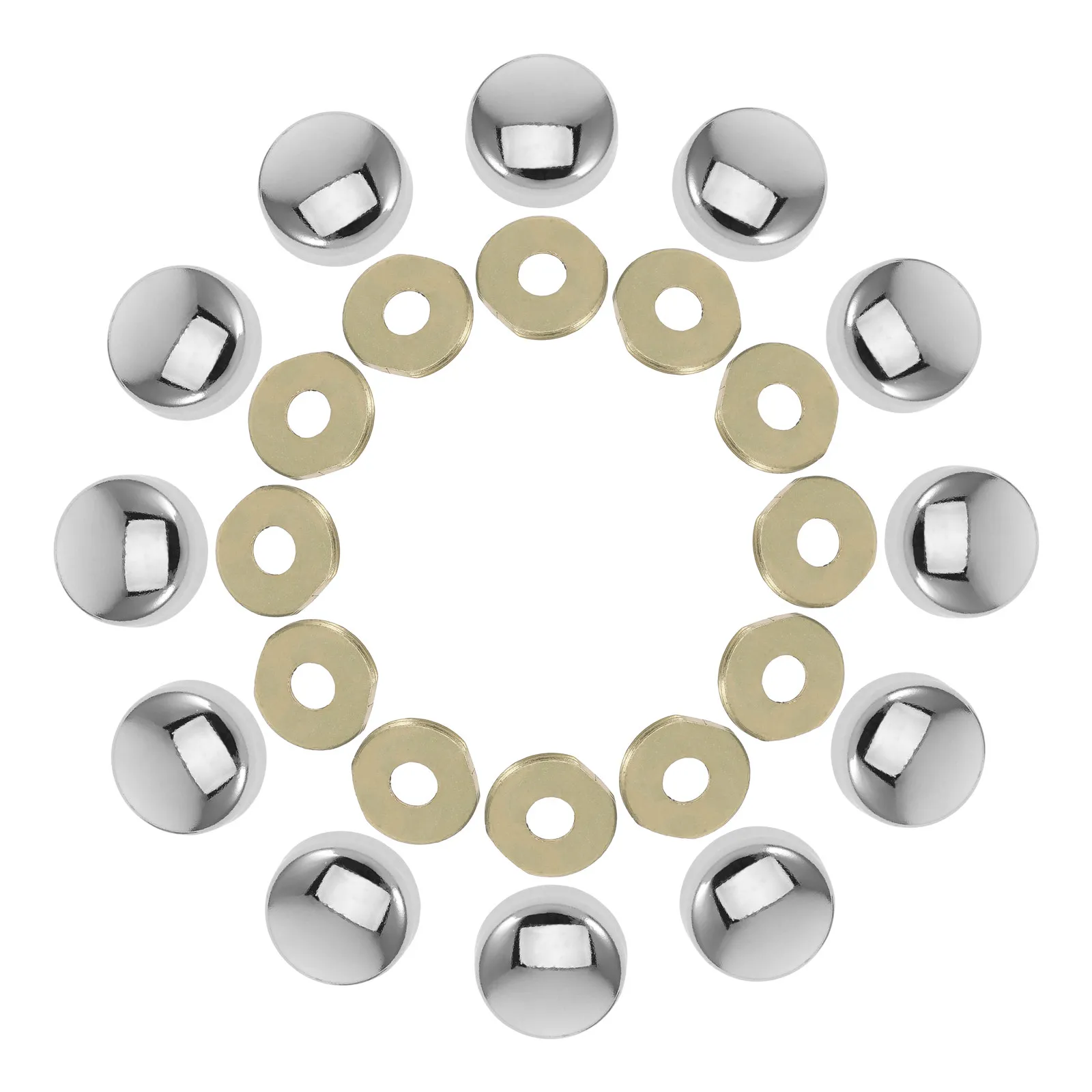1Set Washer Included Bolt Cap Decorative Screw Cover for Furniture Assembly Smooth Screws Concealment Modern Design Caps - view 6